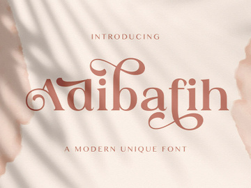 Adibafih - Casual Serif Font
