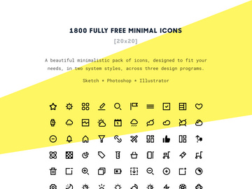 1800 Free Minimal Icons