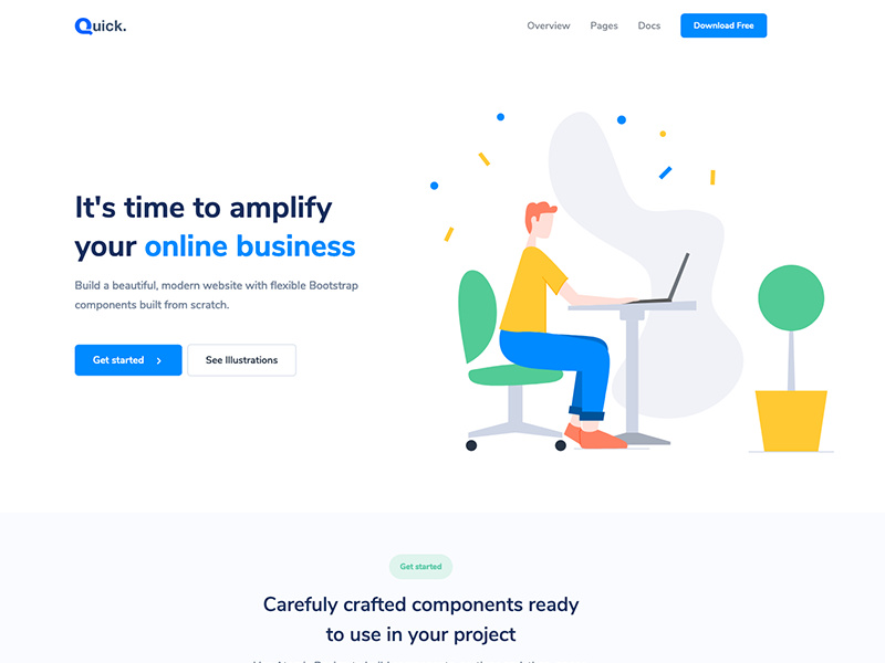 Quick - Free Bootstrap Theme by Webpixels ~ EpicPxls