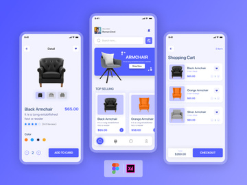 E Commerce Furniture - Application Design (IOS Kit)