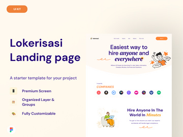 Job Finder Landing Page - Lokerisasi