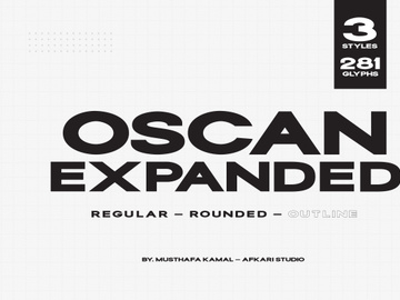 Oscan Expanded - Display Sans Serif Font