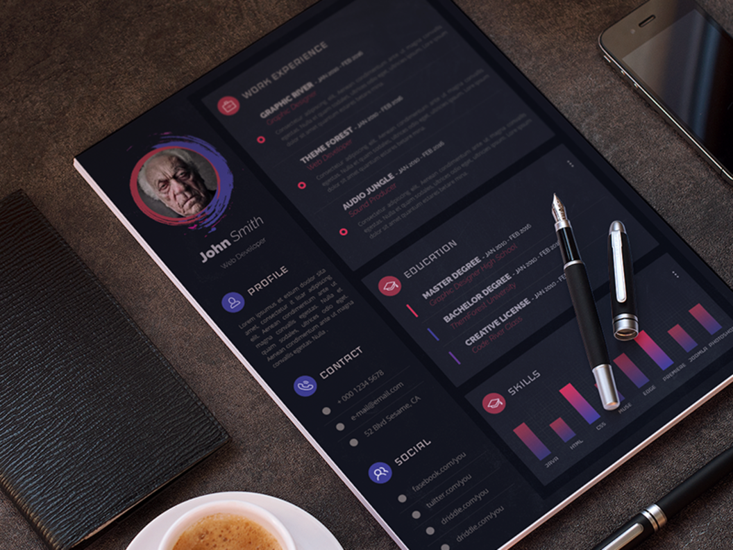 Modern Resume / CV Template [PSD]