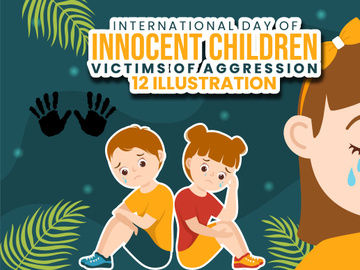 12 International Day of Innocent Children Victims of Aggression Illustration