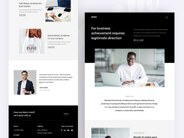 Xoom ll Business Agency Landing page design