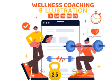 9 Personalized Wellness Coaching Illustration