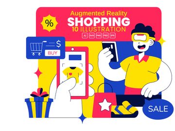 10 Augmented Reality Shopping Illustration