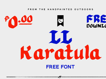 LL KARATULA Free Font