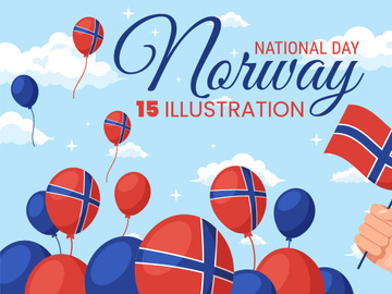 15 Norway National Day Illustration