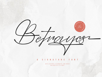 Betrayos | Signature Font