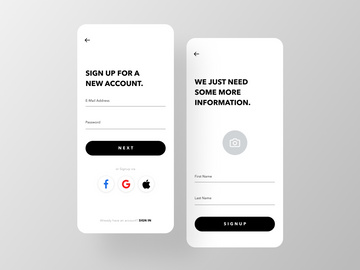 Food app Sign Up UI#2