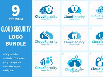 9 Cloud Security Logo Bundle