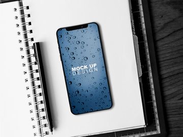 Mobile app mockup