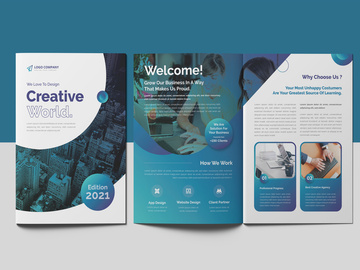 Corporate Bifold Brochure Template