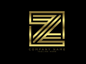 Luxury golden color line letter, Graphic Alphabet Symbol for Corporate Business Identity