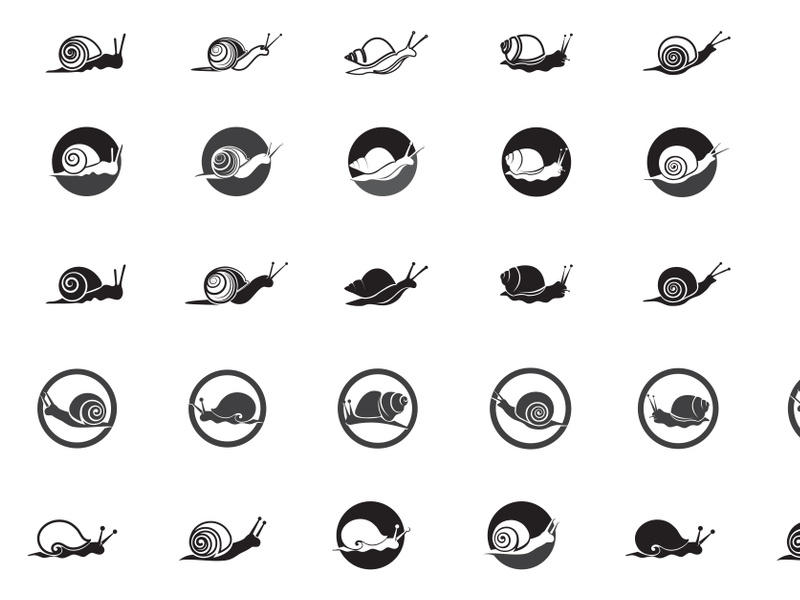 Snail Icon logo vector Template Element by Upgraphic ~ EpicPxls