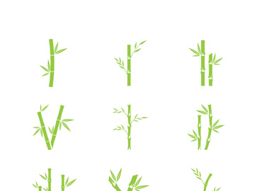 Bamboo tree vector element graphic