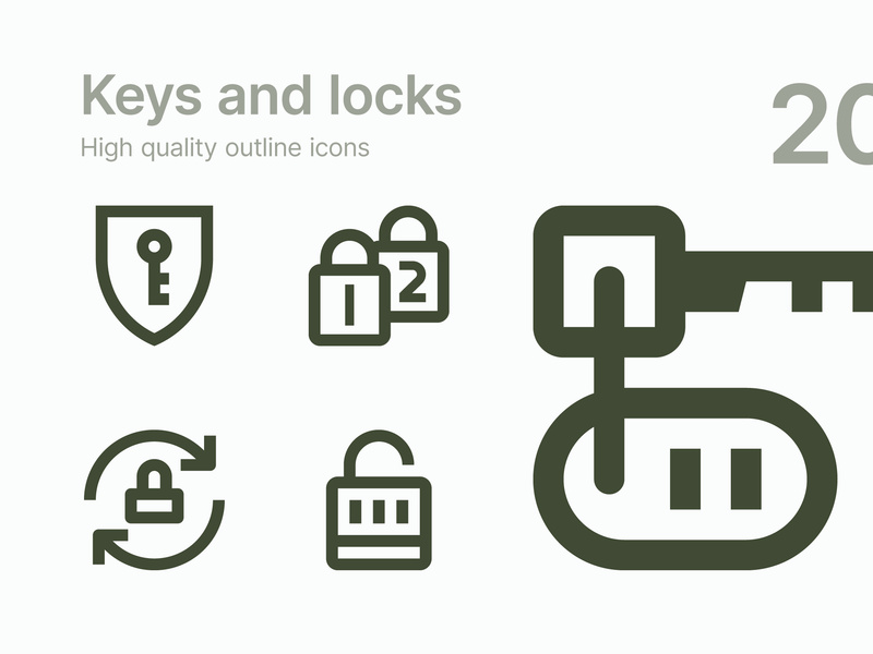 Keys and Locks icons