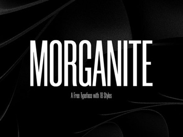 Morganite: Free condensed fonts in 18 styles