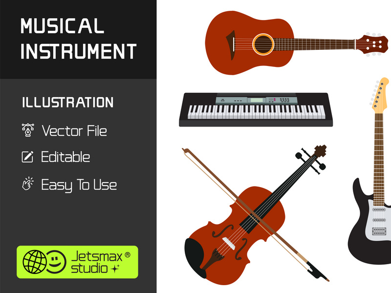 Musical Instrument Vector Bundle by Jetsmax Studio ~ EpicPxls