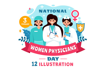 12 National Women Physicians Day Illustration