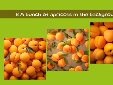 A bunch of apricots in the background