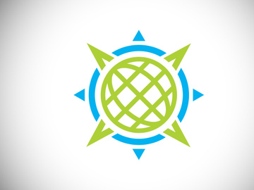 Creative Compass Concept Logo Design Template. Compass Logo sign and symbol. Coastal Logo. Compass icon