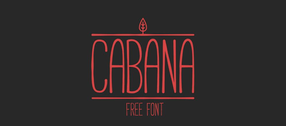 Cabana - 免费字体(Cabana - Free Font)插图