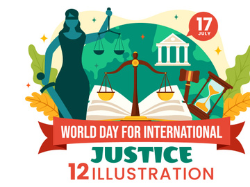 12 Day of Justice Illustration