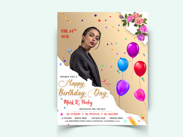 Birthday Party Social Media Post Template