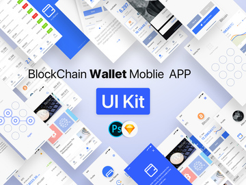 Blockchain Wallet Moblie APP UI Kit