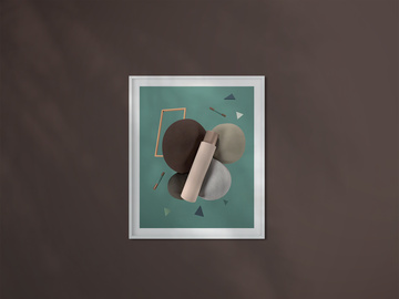 Modern poster mockup