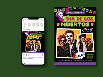 Dia De Los Muertos Flyer
