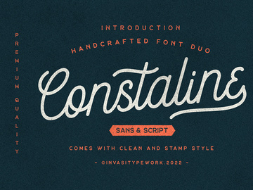 Constaline - Monoline Script & Sans