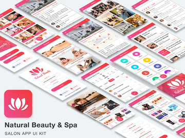 Natural Beauty and Spa Salon App UI Kit