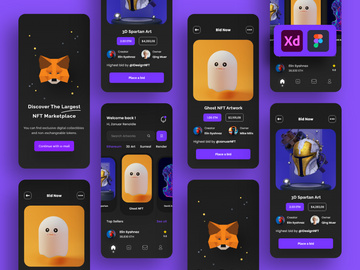 NFT Market Mobile App UI Kits