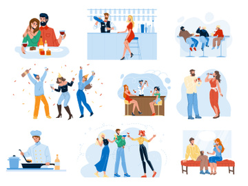 Food drink characters