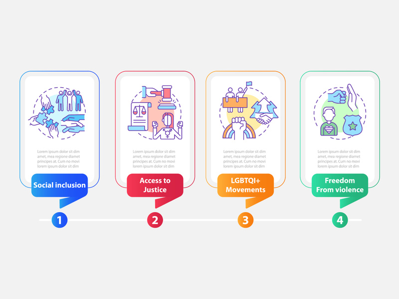 LGBT community programs rectangle infographic template by ~ EpicPxls