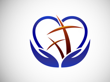 Church logo. Christian sign symbols. The Cross of Jesus