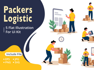 Packers Logistic Flat illustration