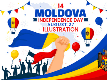 14 Moldova Independence Day Illustration