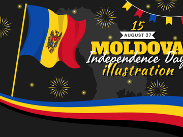 15 Moldova Independence Day Illustration