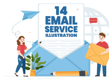 14 Email Marketing Service Illustration