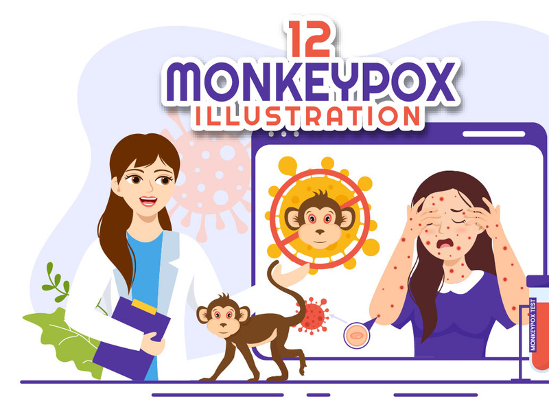 12 Monkeypox Outbreak Illustration by denayuneep ~ EpicPxls
