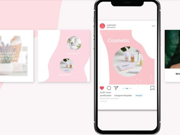 Cosmetic Social Media Templates