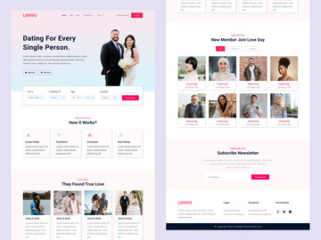 LOVIVO - Dating App Landing Page 2