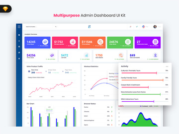Artreum - Multipurpose Admin Dashboard UI (SKETCH)
