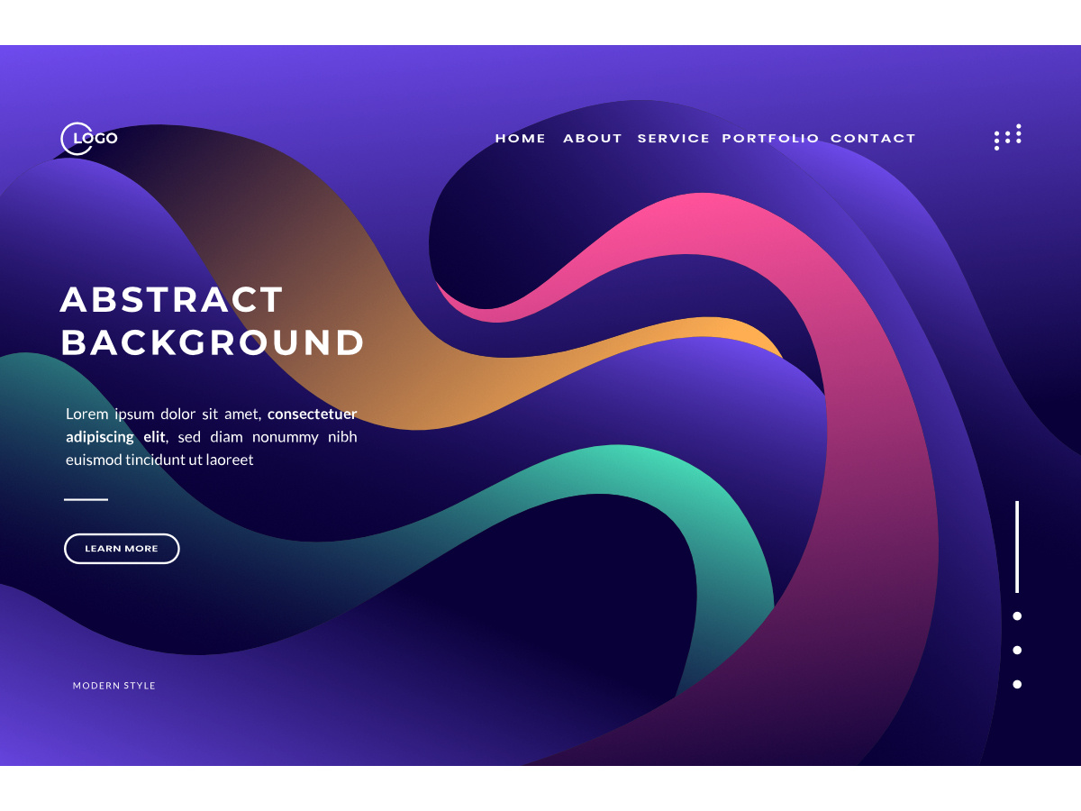 3D Navy Blue Aesthetic Abstract Background