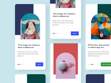 NFT Onboarding Mobile App UI Kit