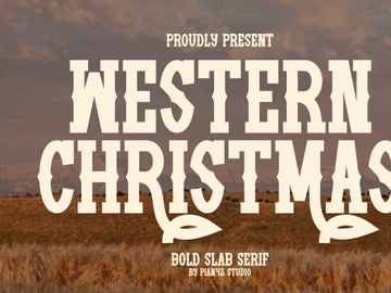 Western Christmas - Bold Slab Serif